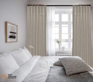 overgordijnen enkele plooi